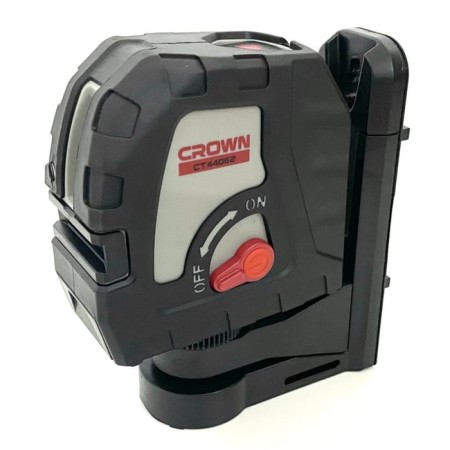 Laser Laser Crown CT44062 TB, 2 red rays, 15 m, 635 nm, ± 3 mm/m, 1/4 and 5/8 "-1