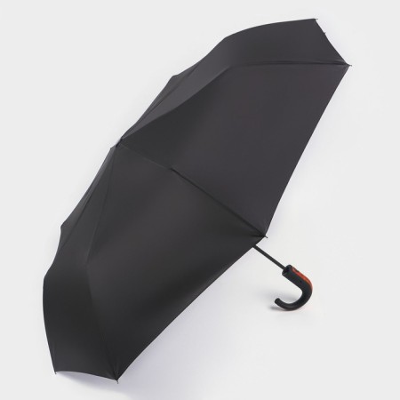 The umbrella semi -automatic “thunder”, Eponge, 3 additions, 8 knitting needles, r = 48 cm, black color-4