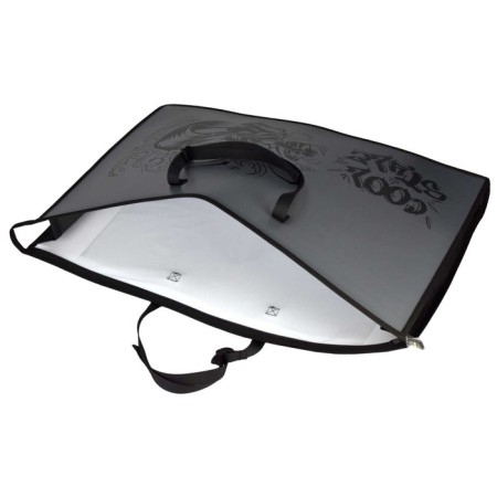 Folder for drawings and drawings A2, 650 x 470 mm, with handles, plastic, lightning from above, Phoenix "Raifier" 62516-2