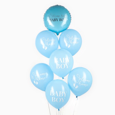 Bouquet of balls “For discharge for a boy”, latex, foil, set: 7 pcs., Mix-1