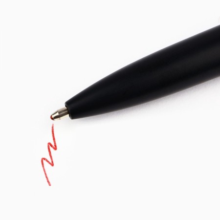 Ballpoint pen, red pasta, 1.0 mm, metal, software, with a rotary mechanism “Sincerely”-2