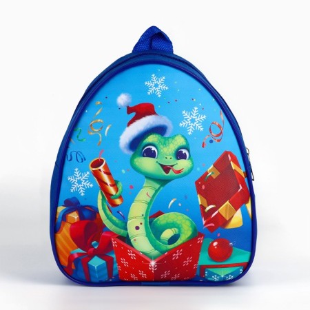 Children's backpack "New Year's Snake", 23x20.5cm, for the New Year-2