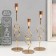 Climber Metal "Domitia" set 3 pcs gold d = 2cm height 31; 25.4; 21.5 cm 8x8x31 cm