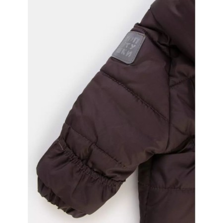 Combiason children's demi -season tops "Hummingbird", height 68 cm, brown color-1