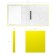 Folder on 2 rings A4, Erichkrause Neon, 35 mm, 1750 μm, laminated, hard cover, yellow