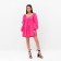 Women's dress MIST with voluminous sleeves, fuchsia, p.44-46