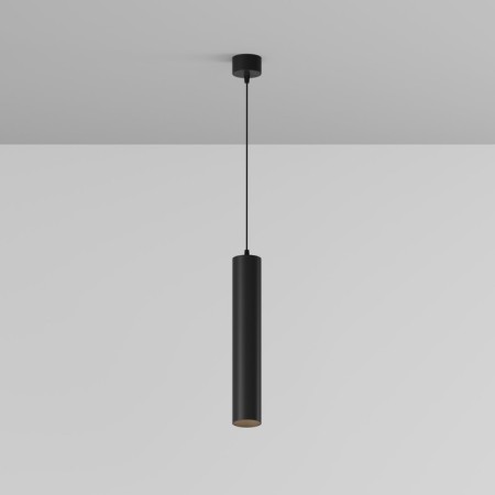 Squirry of suspended Technical P072PL-L12B4K-1, LED, 12W, 5.2x5.2x30 cm, 1000lm, black color-1