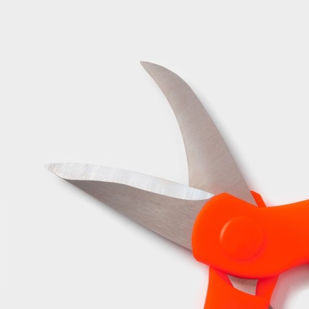 Scissors kitchen shares "Lovkach", 19 cm, orange color-2