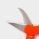 Scissors kitchen shares "Lovkach", 19 cm, orange color