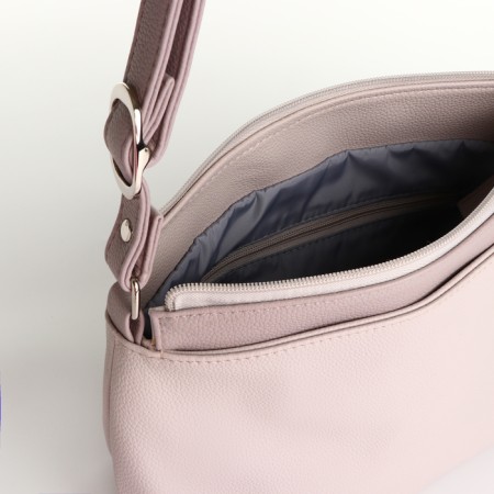 Cross-Bodi Vita with a zipper, beige color-4