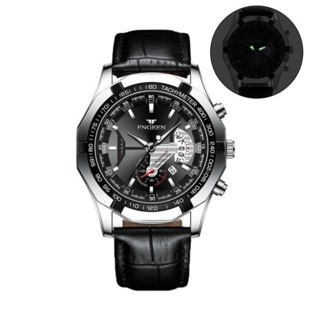 Men's wrist watches, d-4.4 cm, strap L-26 cm, 3 atm, luminous