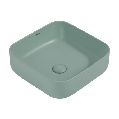 ABBER RECHTECK AC2211MCG shell, 385x385x135 mm, light green, matte