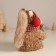 Decor "Squirrel in headphones with berries" 14x9x15 cm