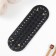 The basis for knitted products to the leatherette "elongated braid" black 6x18 cm