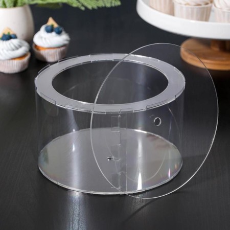 Falseyarus for the cake, cylinder, d = 20 cm, h = 12 cm, the color is transparent-1