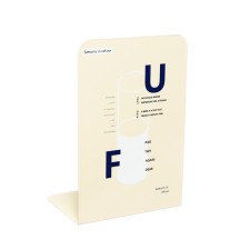 Book stands 2 pieces of geometry (beige)