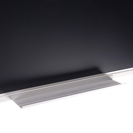Magnetic-meat board, 60x90 cm, black, calligrata standard, in an aluminum frame, with a shelf-3