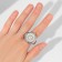 Ring "Time" watch circle, color silver-gold