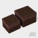 A set of handmade interior baskets with a lid LadOM, 2 pcs, size: 20 × 20 × 15 cm, 25 × 25 × 18 cm