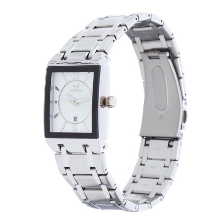 Women's watches women, with a calendar, a dial 4.2 x 2.9 cm, a strap L-26 cm, 3 atm, silver-2
