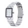 Women's watches women, with a calendar, a dial 4.2 x 2.9 cm, a strap L-26 cm, 3 atm, silver