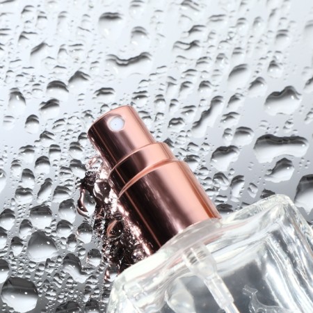 Perfume bottle, with a spray, 15 ml, color pink gold-5