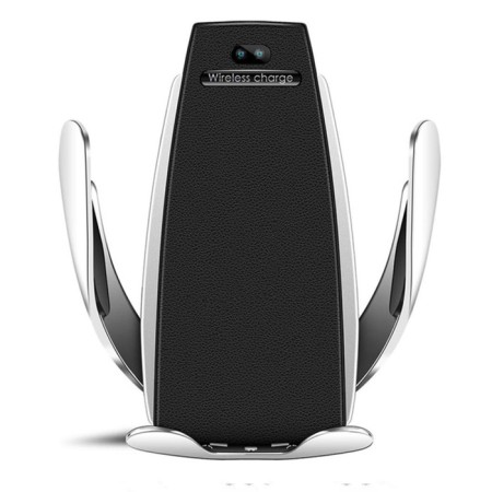 Phone holder, wireless charging, sensory capture 6-9.5 cm, chrome-2