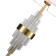 ST LUCE bedside lamp. SL1002.304.01. Onzo. 1x40 watts, E27, 36x36x65 cm, brass color