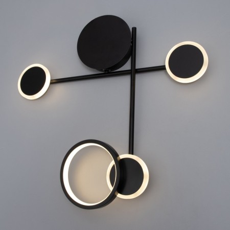 Bra "Krampl" LED 24W 3000K Black 47x47x6.5cm-1