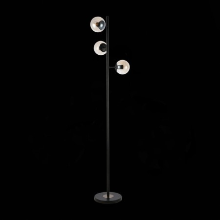 Floor lamp EVOLUCE. Sle154905-03. Lacotta. 3x60 watts, E27, 40x40x164 cm, black color-3