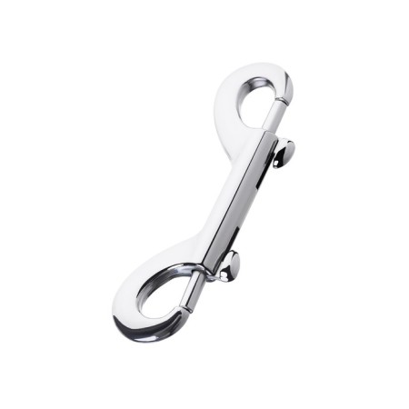 Bilateral carabiner TOFYA METAL, silver color-1