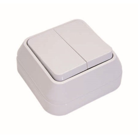 Makel 45103 switch, OP, 10A, 2 keys, white color