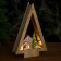 Decor with backlight "House in the form of a Christmas tree" 18 × 5 × 28 cm