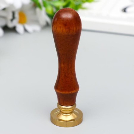 Printing for wax with a wooden handle "Diamond" 9x2.5x2.5 cm-2