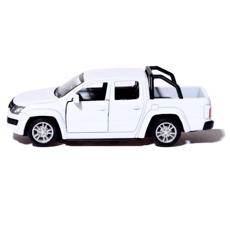Metal “tundra” machine, doors open, 1:32, inertia, white color-1