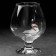 The glass "impenetrable. Ground", for cognac, emblem with a bullet, 390 ml