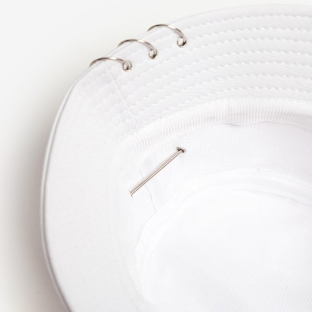 Panama Minaku with rings, white color, size 56-58-8