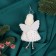 Soft suspension "Alice" peas, 13x6 cm, white-gold