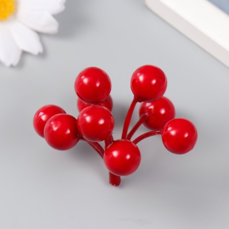 Decor for creativity "Branch with rowan berries 9 berries" 6 cm