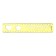 The ruler is flexible, plastic 20 cm, with stencils, mix