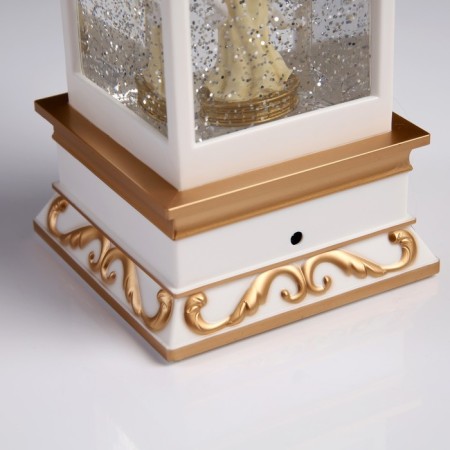LED figure “Lantern with an angel” 10.5 × 26 × 10.5 cm, plastic, AAX3 batteries (not in the kit), USB, glow warm white-3
