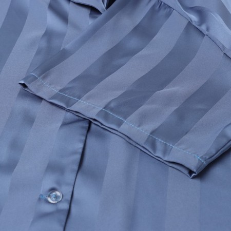 Female pajamas (shirt and shorts) KAFTAN "strip" size 40-42, blue-8