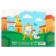Album for drawing A4, 40 sheets 100 g/m², gluing, blue tractor