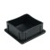 Internal plug 80x80 mm, universal, black