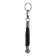 A keychain - a launcher for a knife "Runa Algiz" from a paracord, black, 13 cm