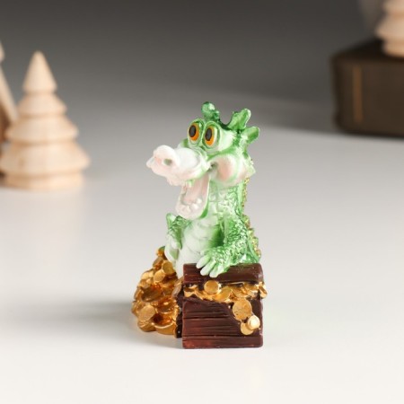 Souvenir Polystone "Dragon with Golden Mountains" MIX 4.7x3.3x6 cm-4