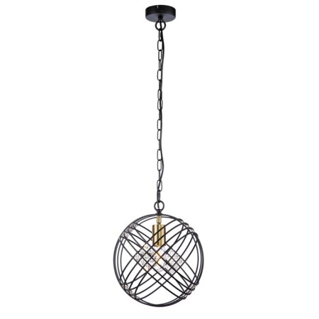 Suspended indigo lamp, 10001/1p Black. 1x60W, E27, 280x280x305/1832 mm