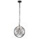 Suspended indigo lamp, 10001/1p Black. 1x60W, E27, 280x280x305/1832 mm