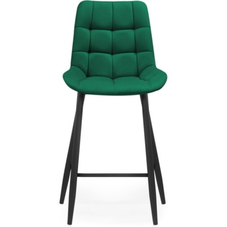 Chair Barry Alst Metal/velor, Black/Green 50x58x99 cm-1