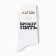 Male socks "quit drinking" p. 41-44 (27-29 cm), white